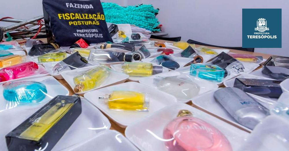 Prefeitura faz apreensão de perfumes falsificados no centro da cidade